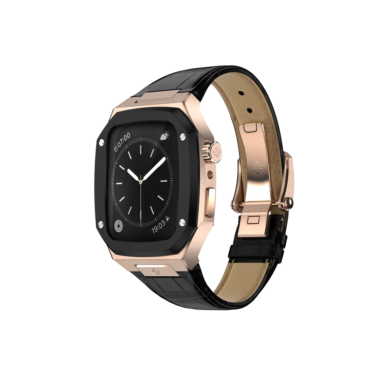 Black Rose Gold Stainless Steel Silicon Classic