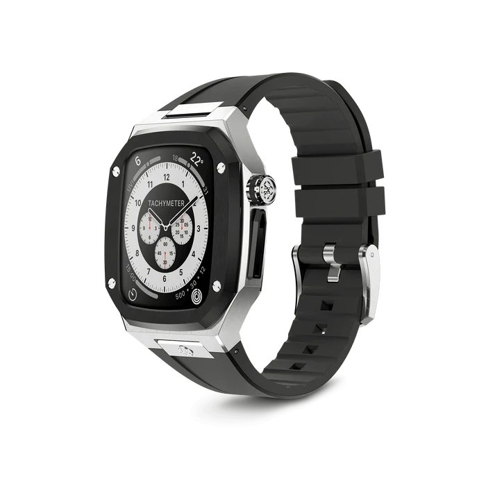 Black Silver Stainless Steel Silicon Classic