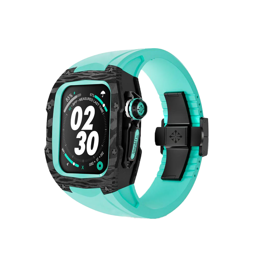 Neon Carbon Tiffany Teal