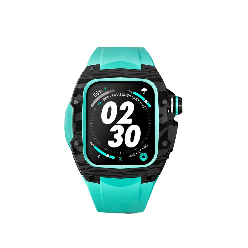 Neon Carbon Tiffany Teal