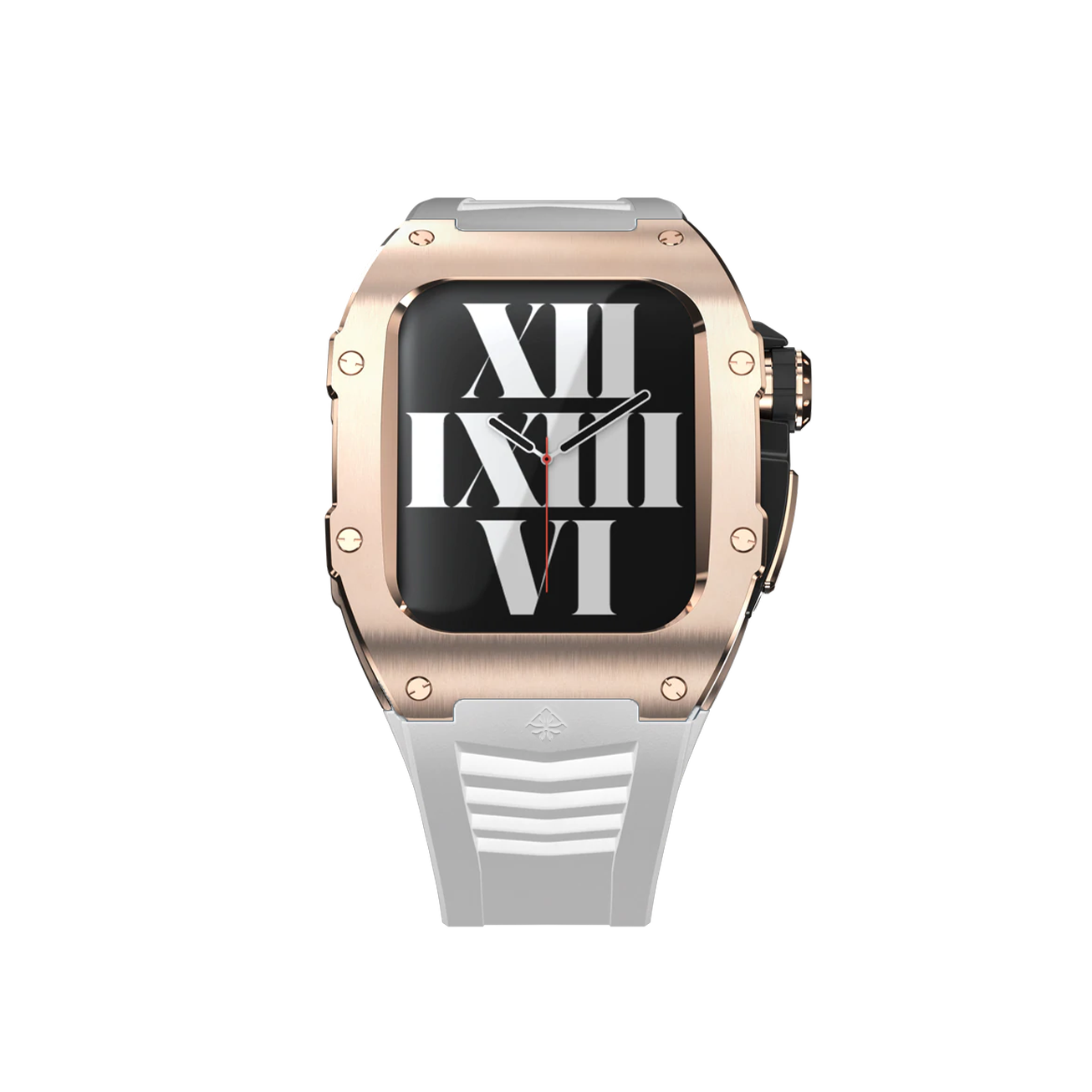 18K Rose Gold Titanium (White Silicon Strap)